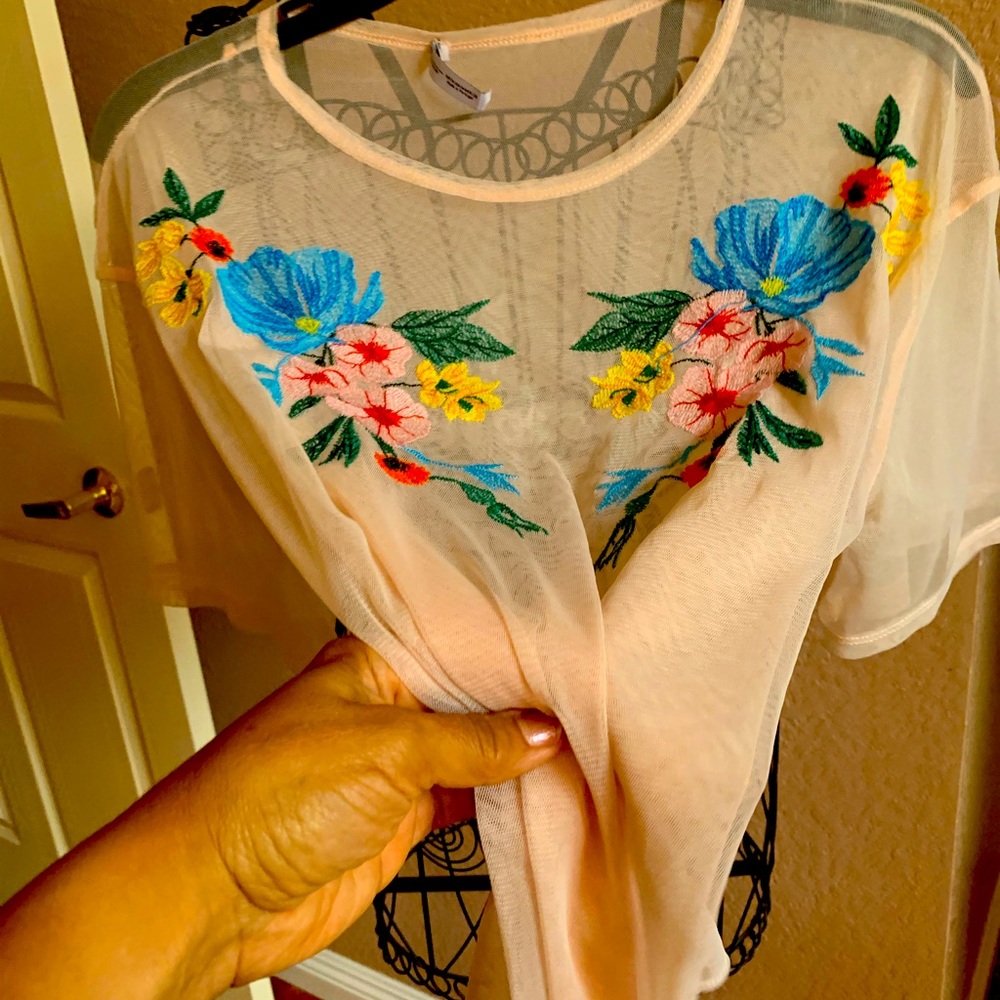 See-through blouse Zara brand new